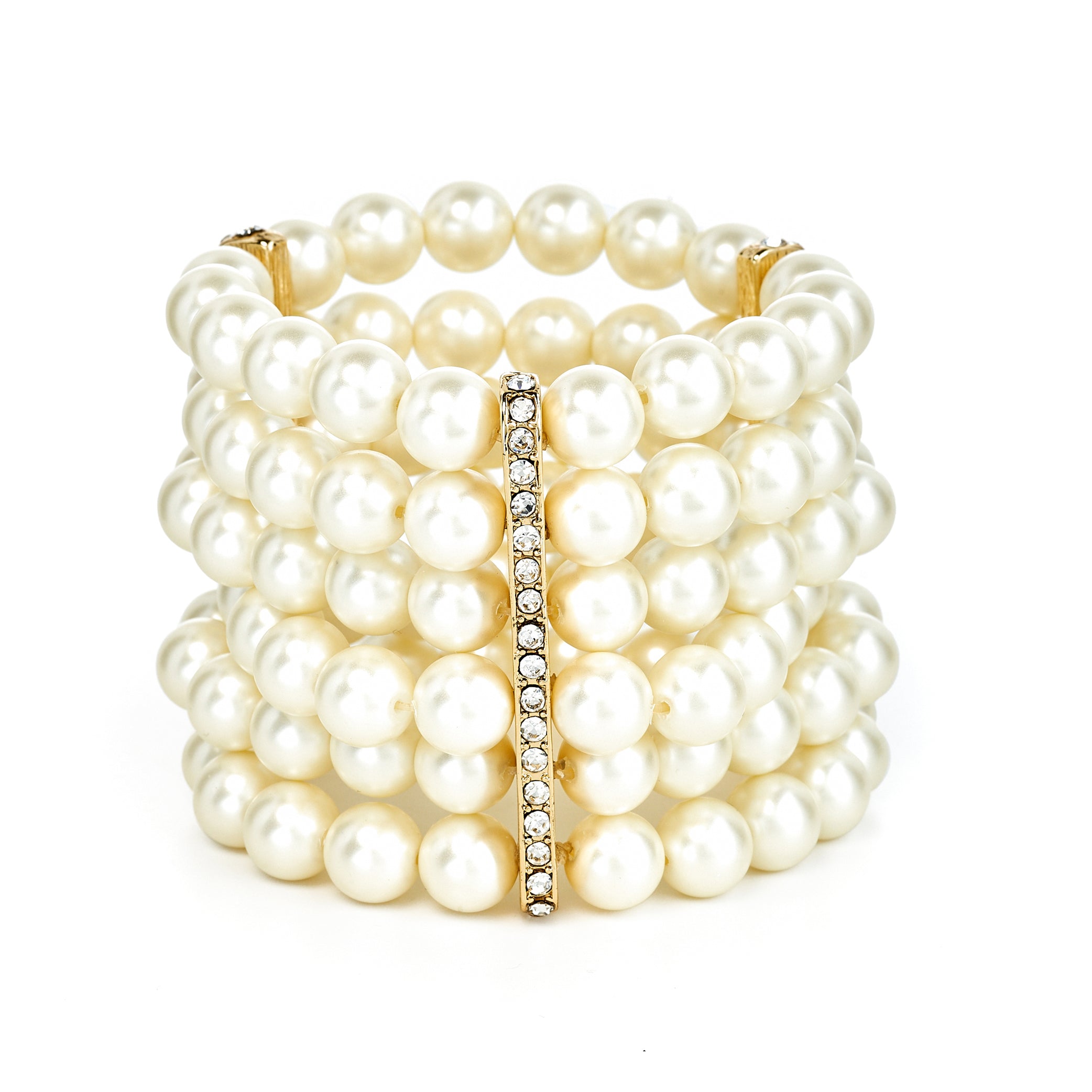 Six Row Pearl Bracelet