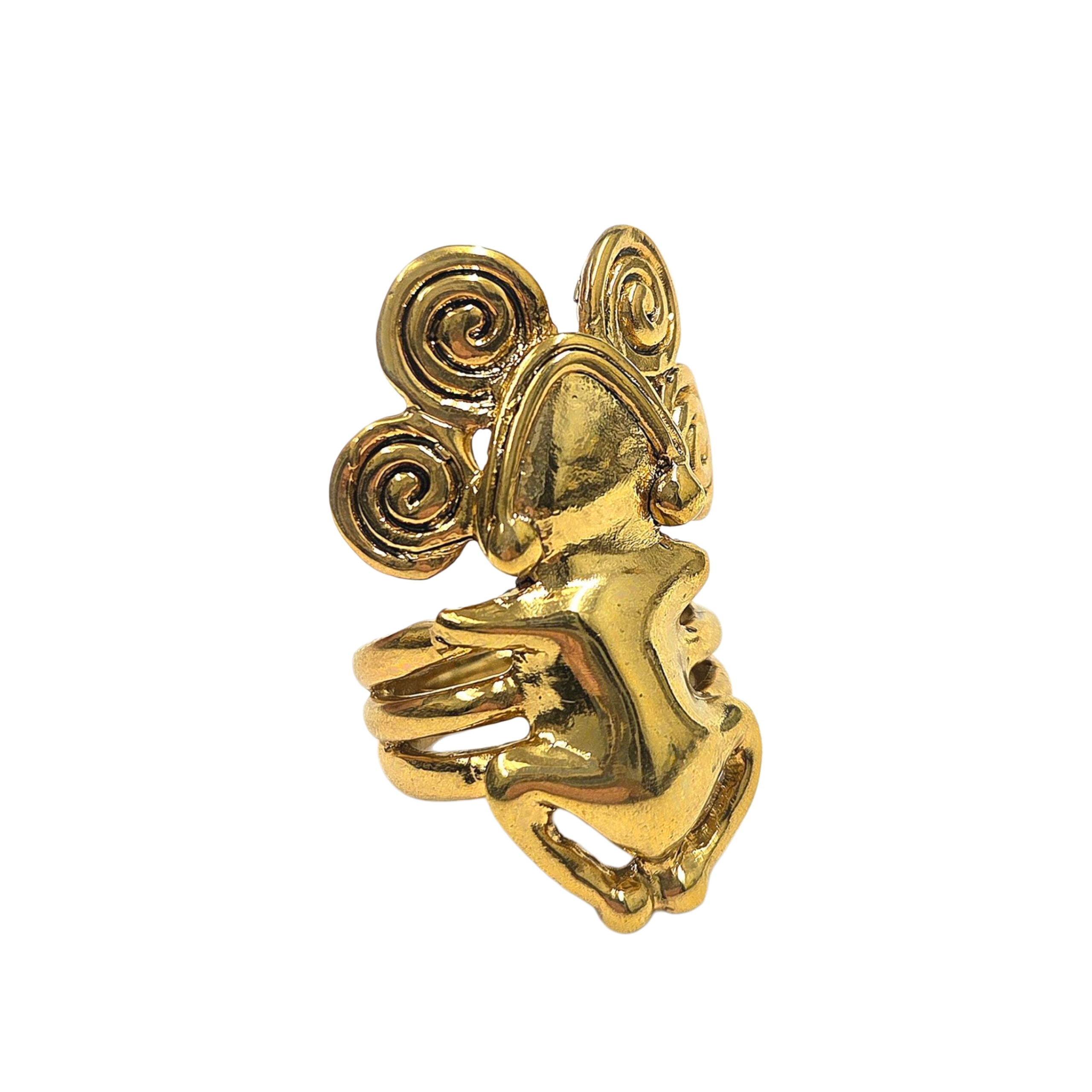 Aztec Frog Ring