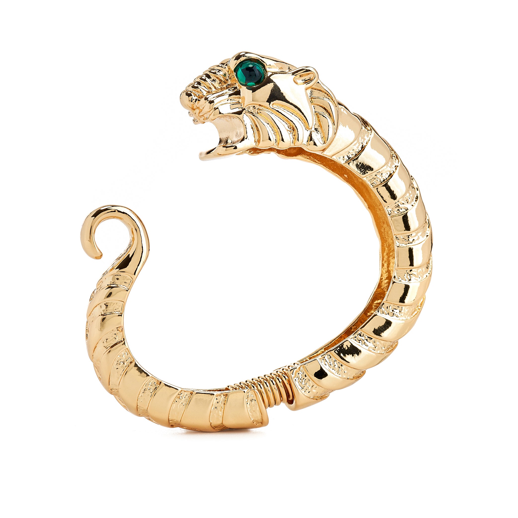 Tiger Head Hinged Bracelet