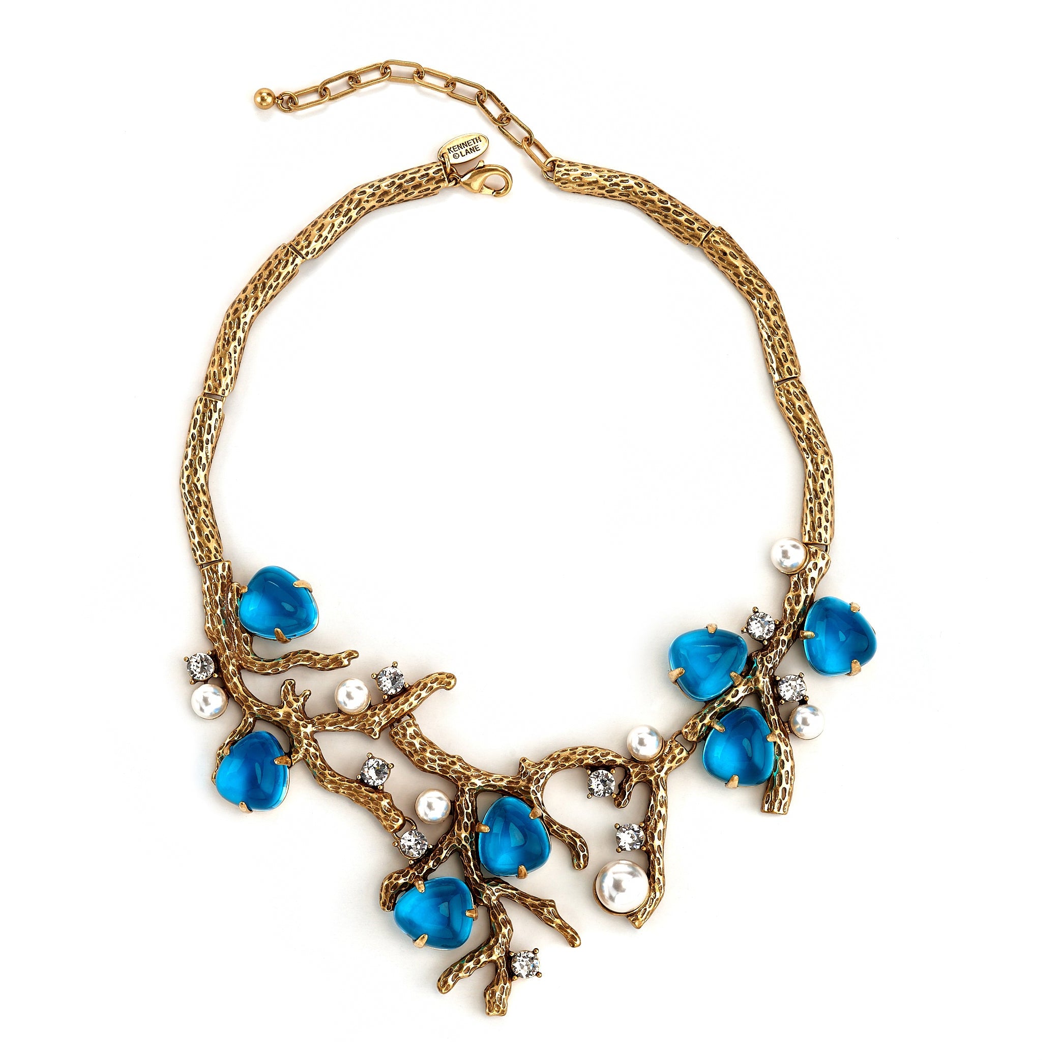 Blue Sea Branch Necklace