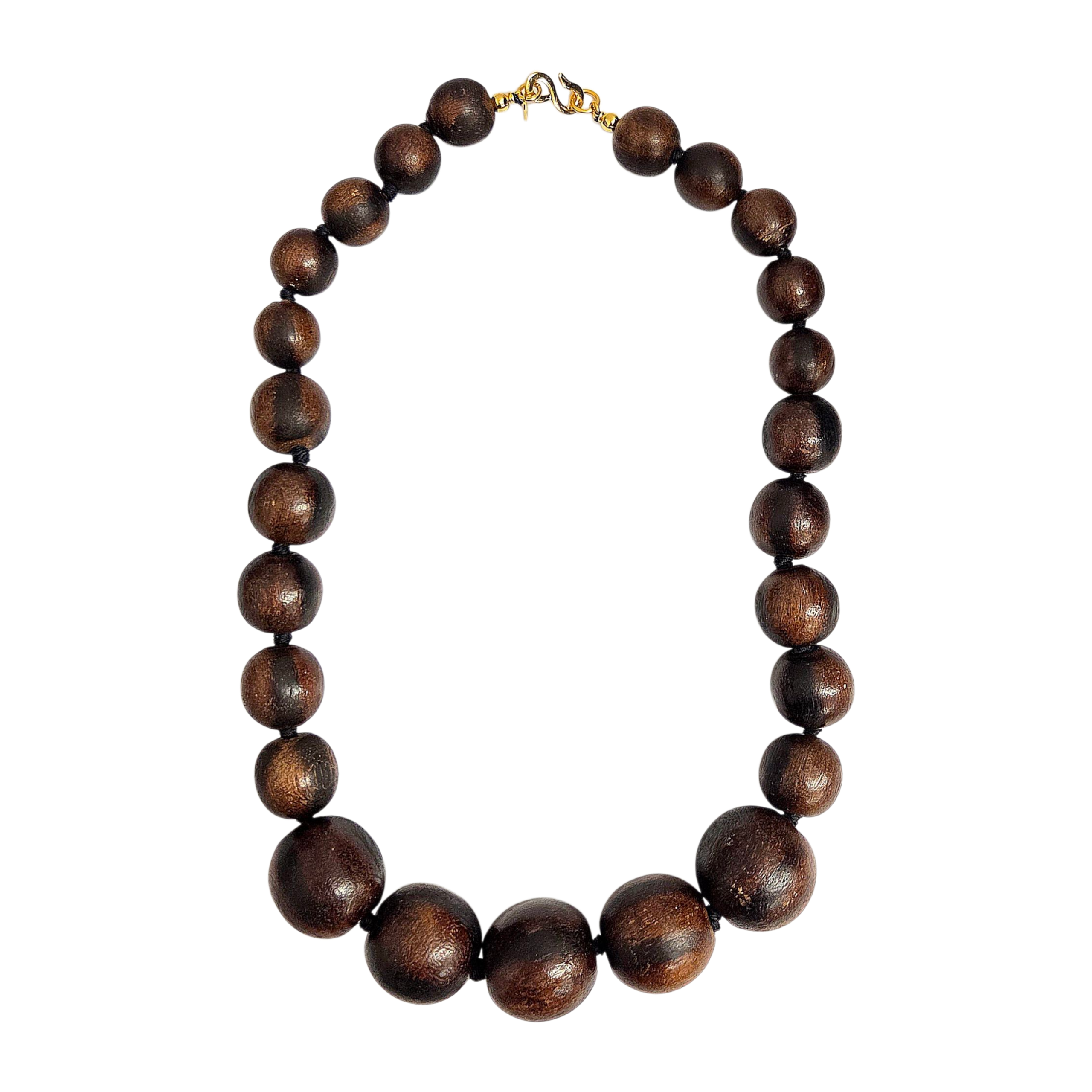 26" Brown Wood Necklace