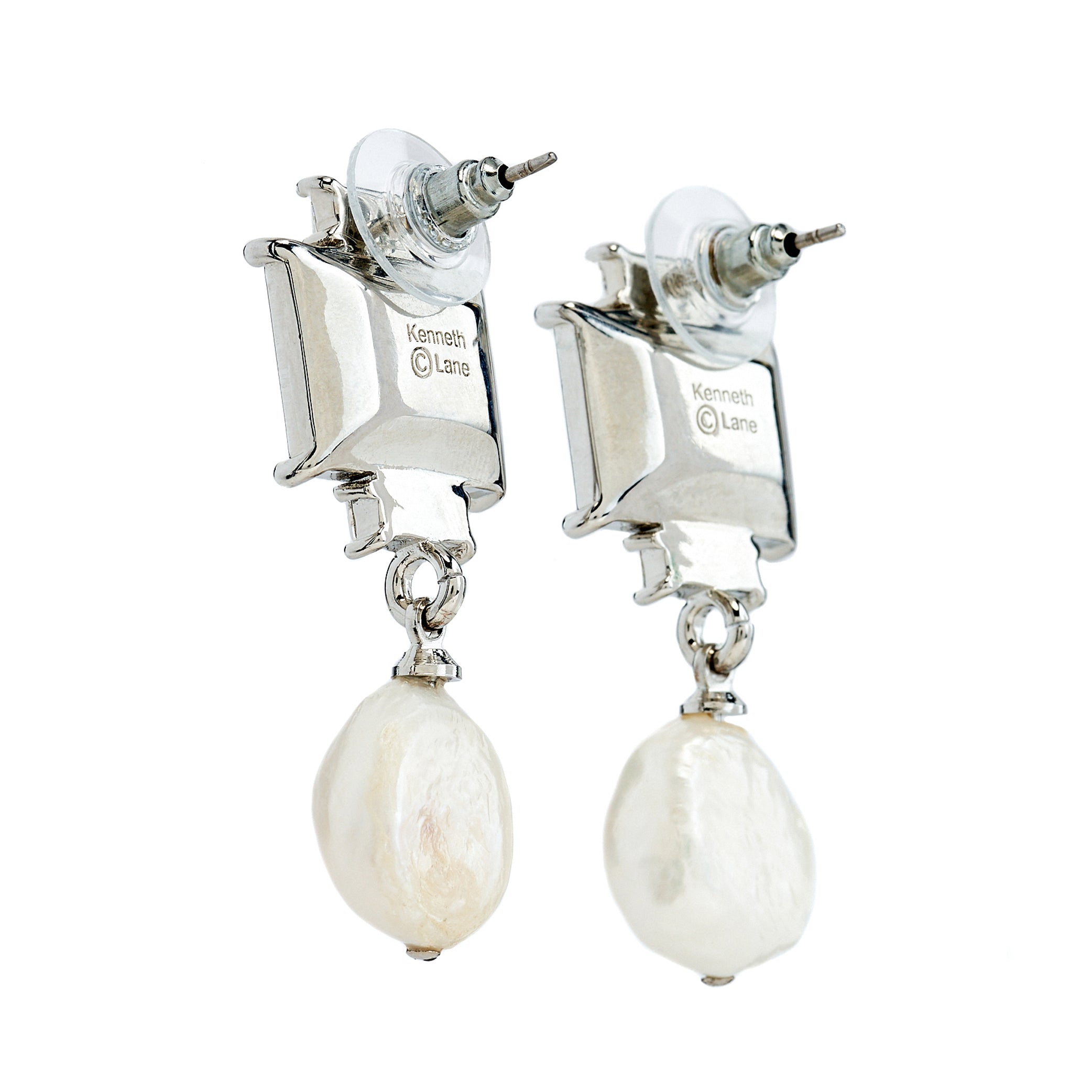 Freshwater Pearl Drop Pierced Earrings