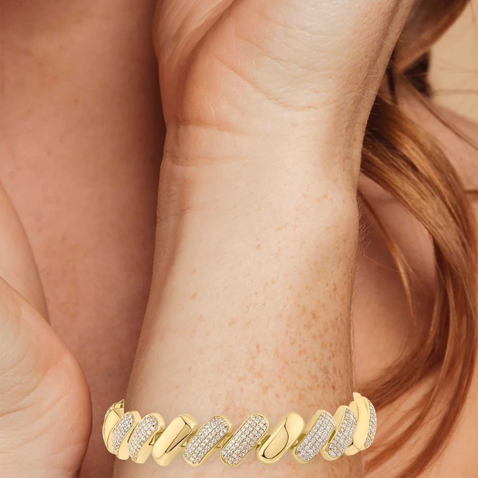 Pavé Twist Link Bracelet