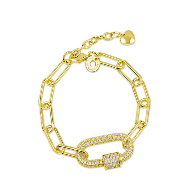 Pave Link Chain Bracelet