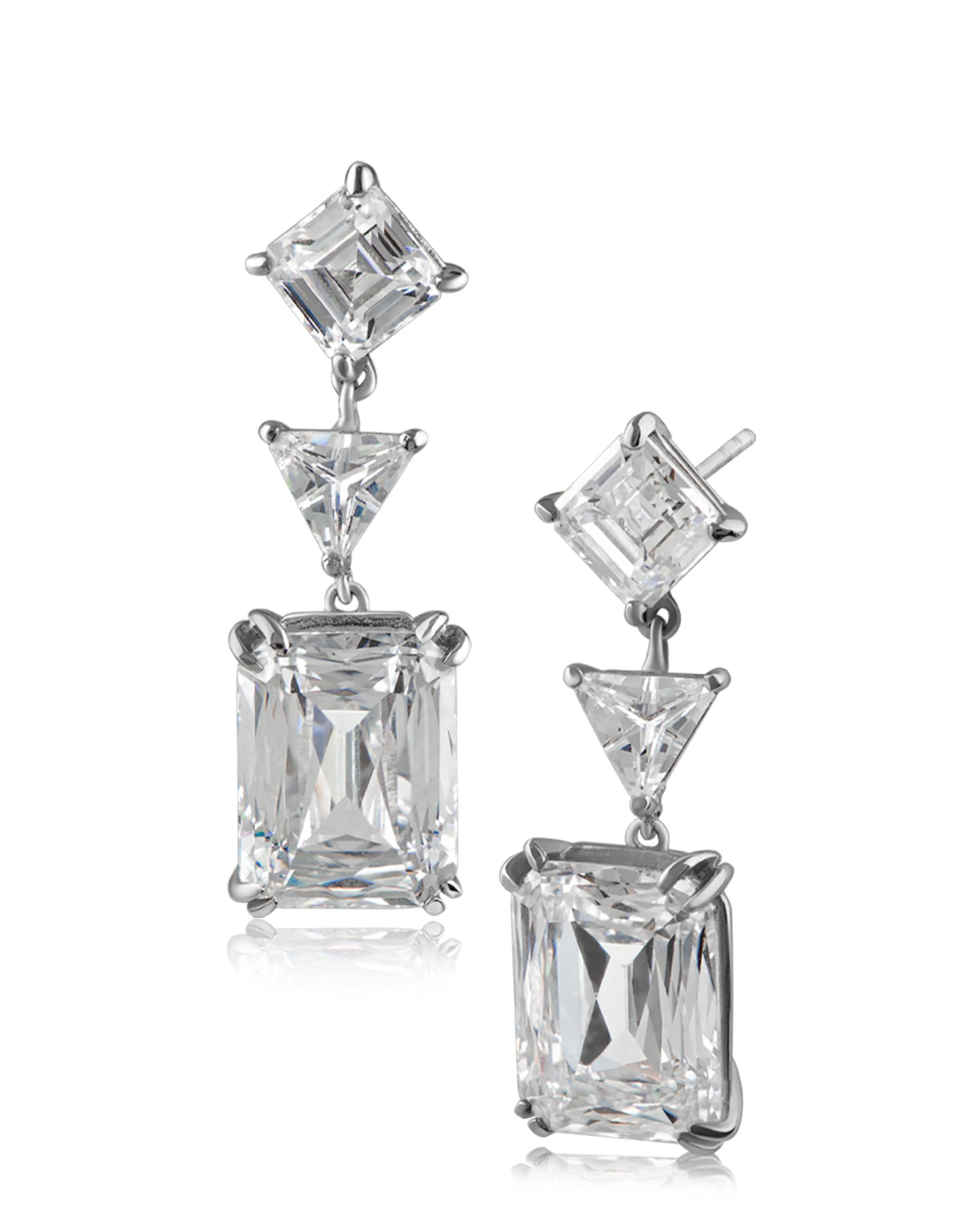 Cubic Zirconia Drop Earrings