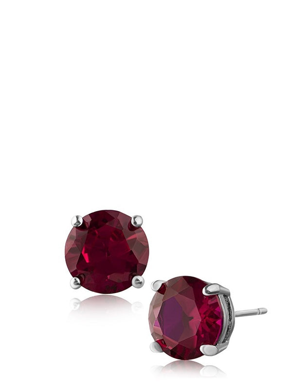 Ruby Luxe Round Stud