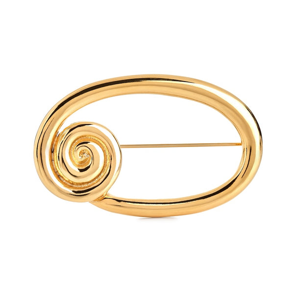 Gold Swirl Pin