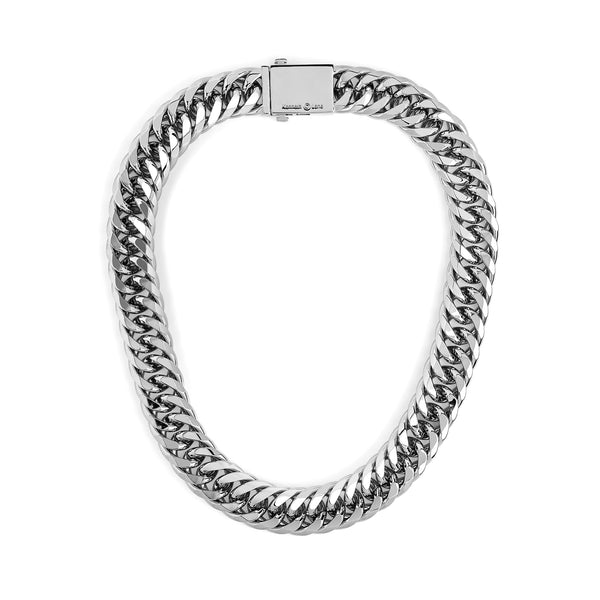 Silver Braided Chain Necklace