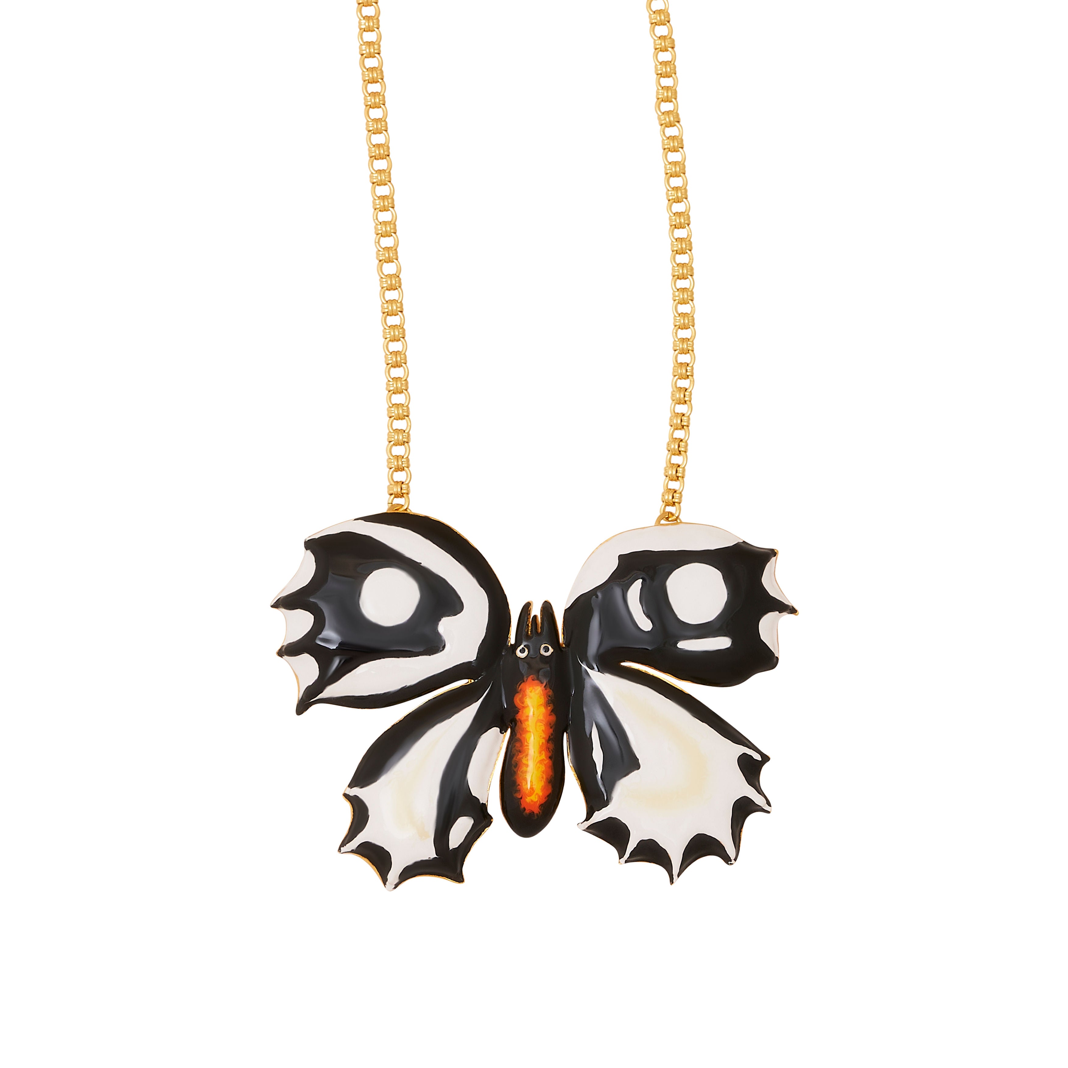 Kenneth Jay Lane Gold shops Butterfly Necklace