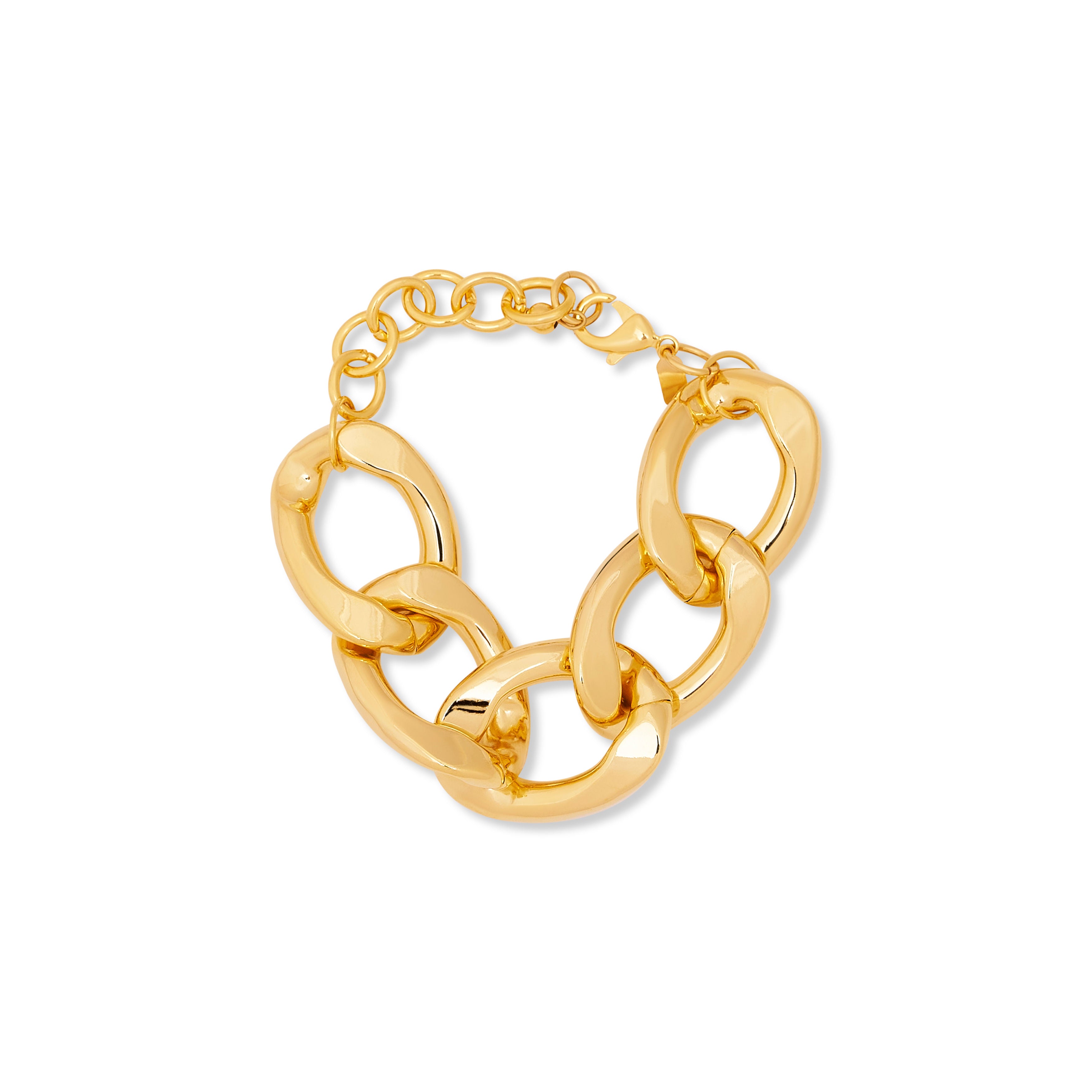 Large Link Gold Chain Bracelet