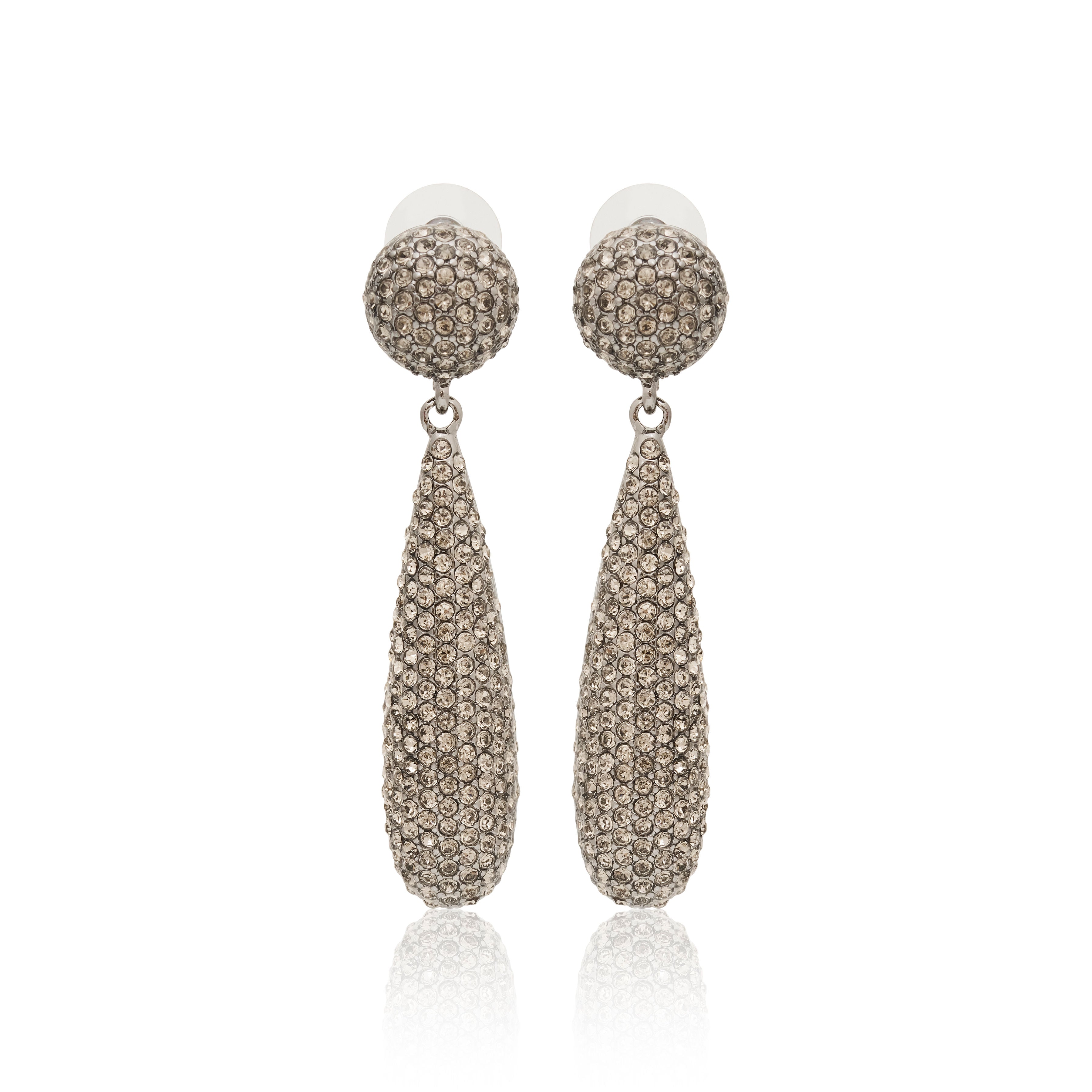 Black Diamond Pave Earrings