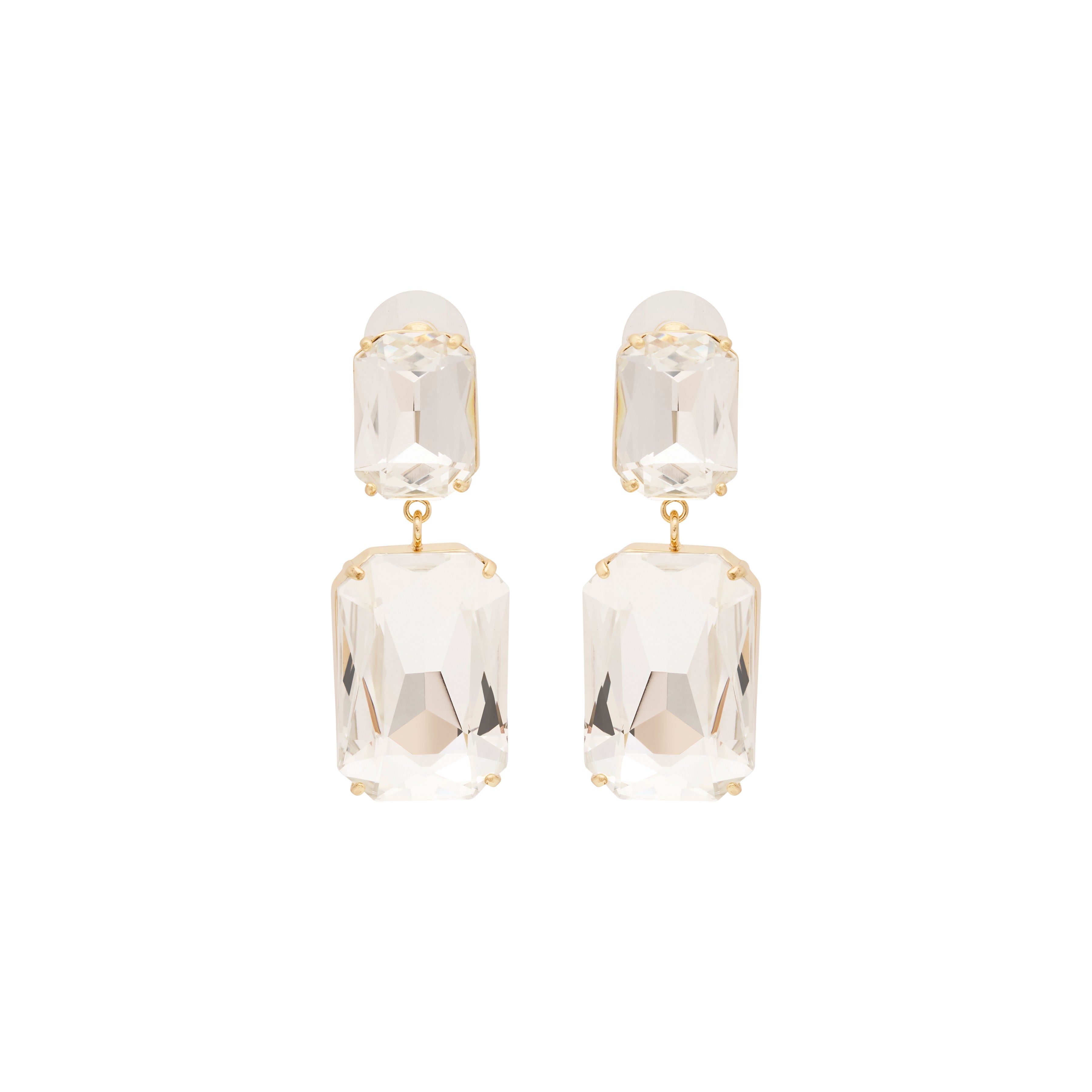 Elongated Octagon Earrings