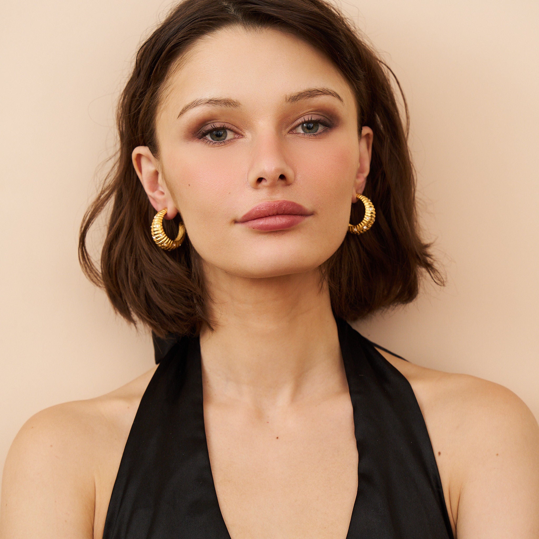 Shrimp Hoop Pierced Earrings