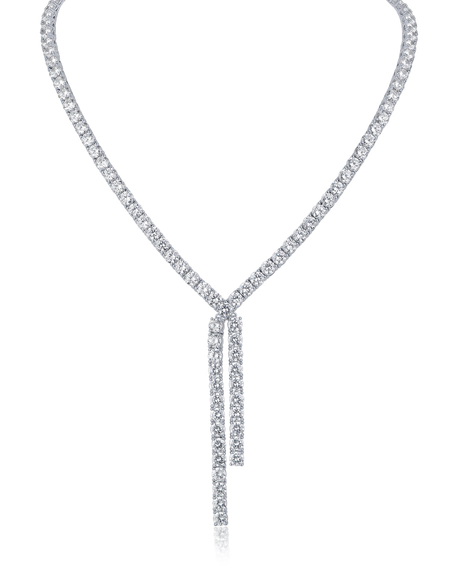 CZ Crossover Y-necklace