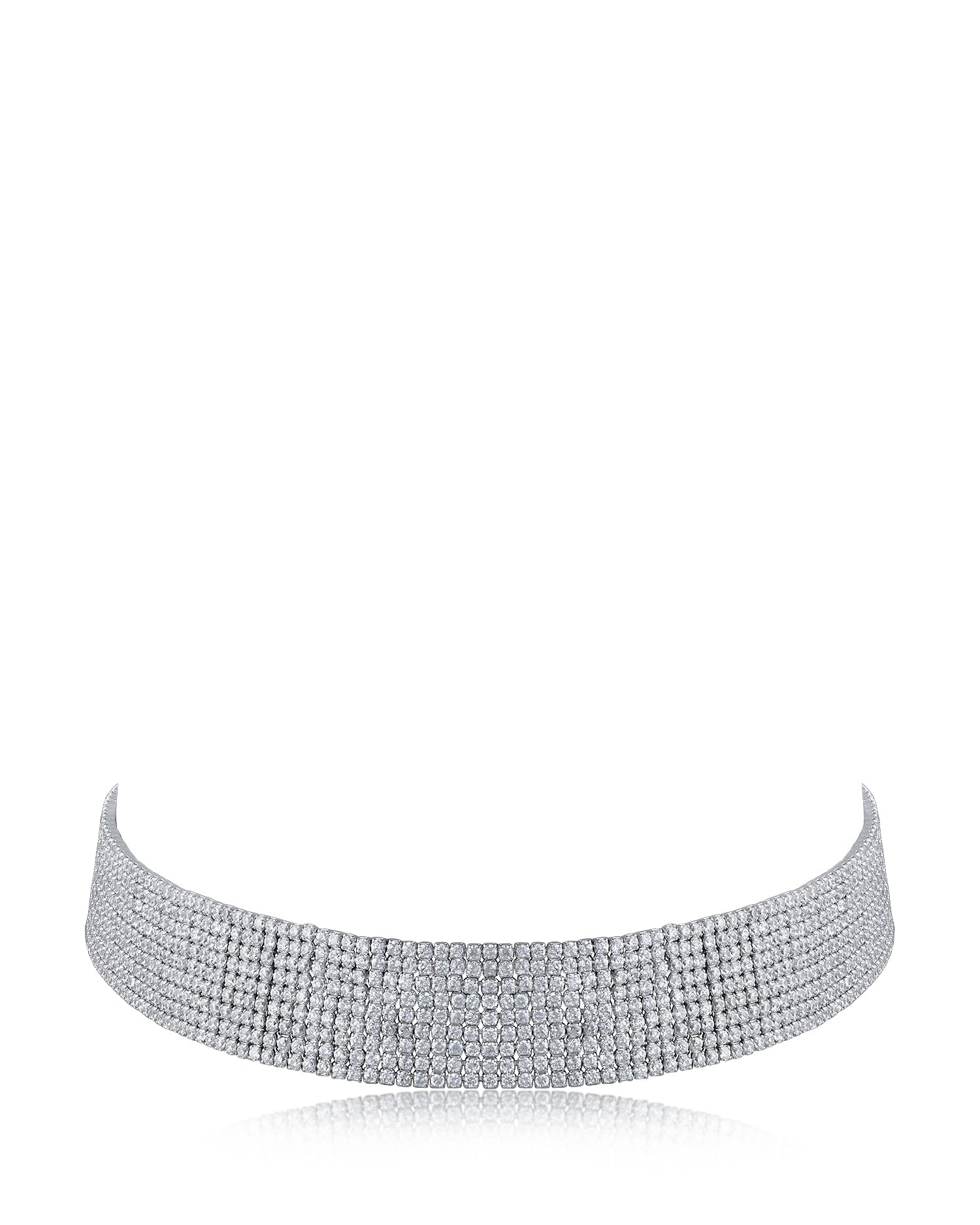 Round Cubic Zirconia Choker Necklace