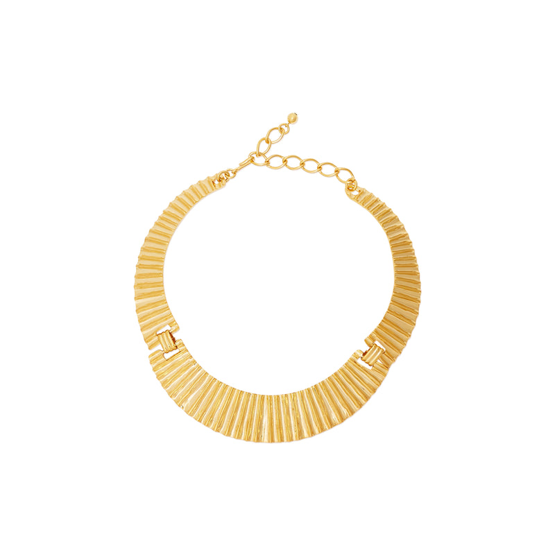 Tapered Gold Collar Necklace