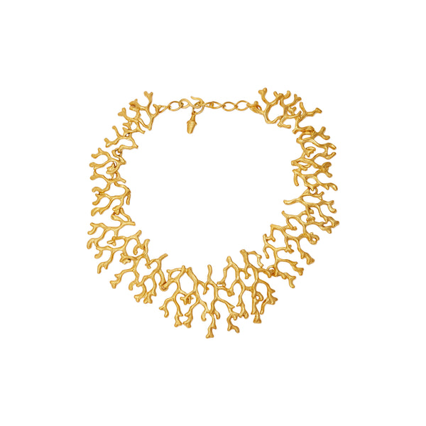 Gold Sea Branch Necklace