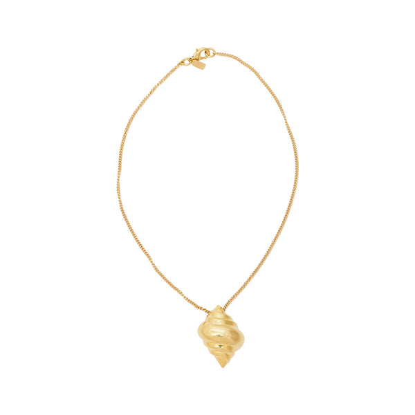 Gold Chain & Seashell Pendant Necklace