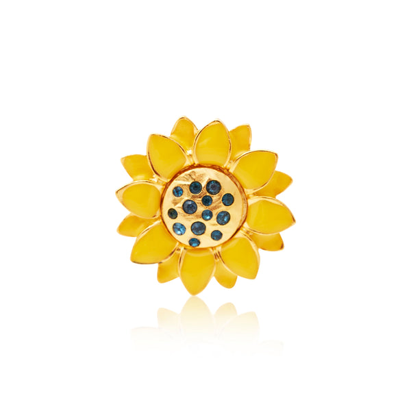 Sunflower Clip-On Earrings