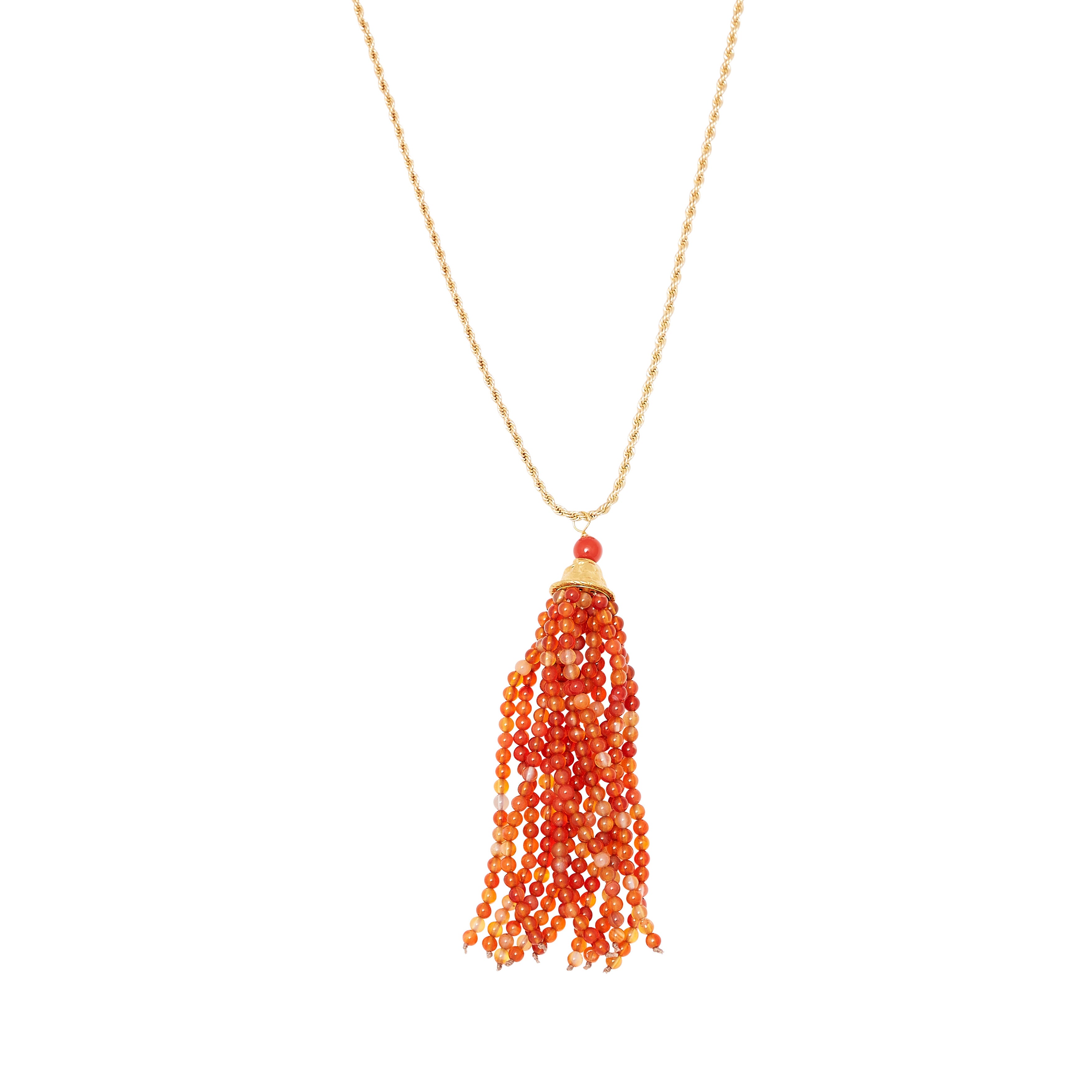 Sunset Tassel Statement Necklace