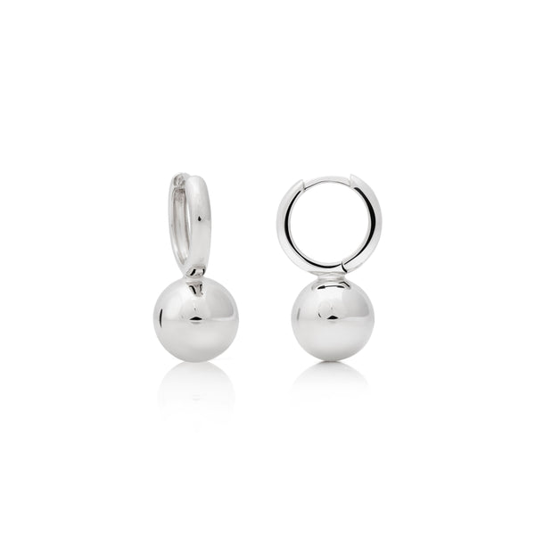 925 Silver Hoop Huggie Pierced Earrings