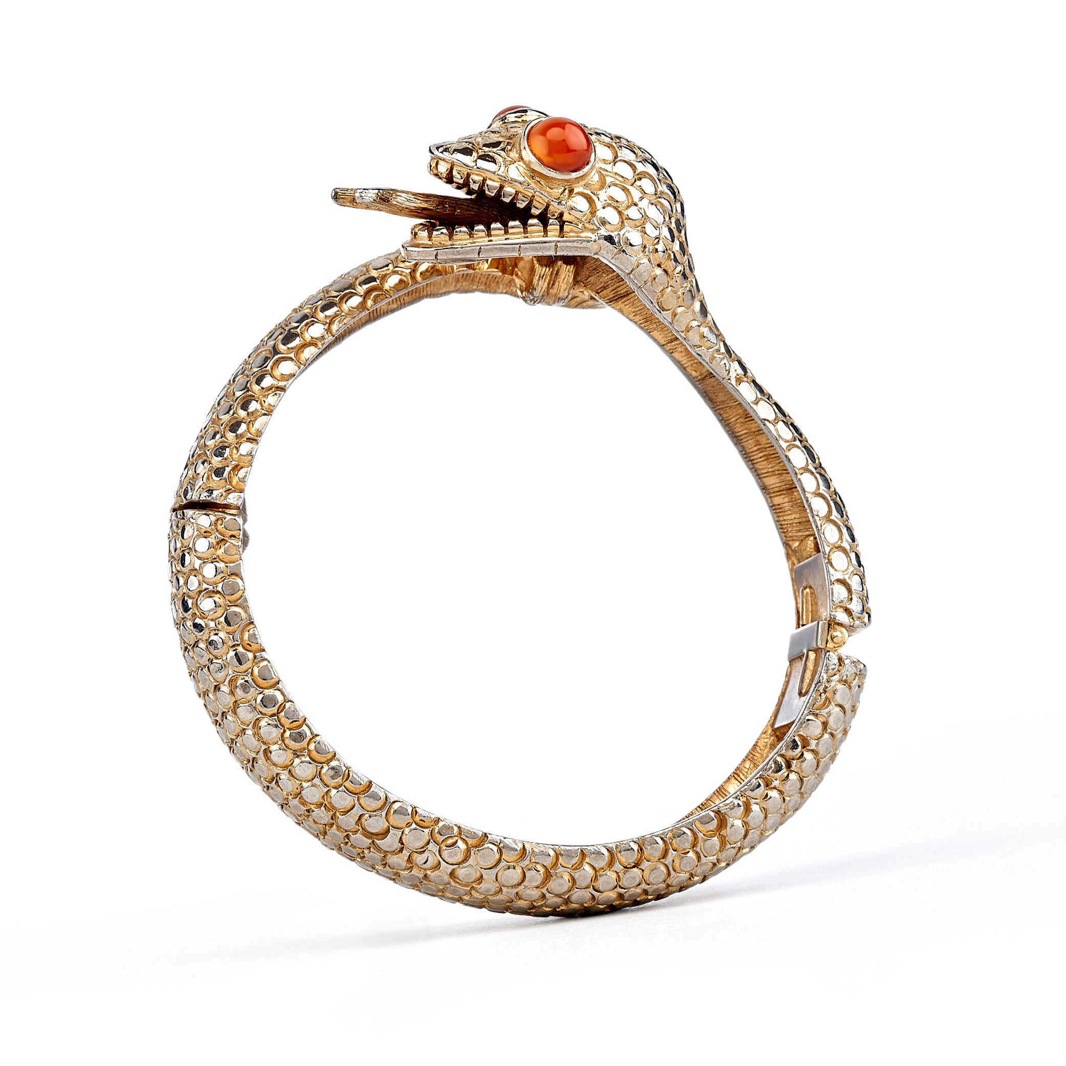 Vintage Snake Head Slip-On Bracelet