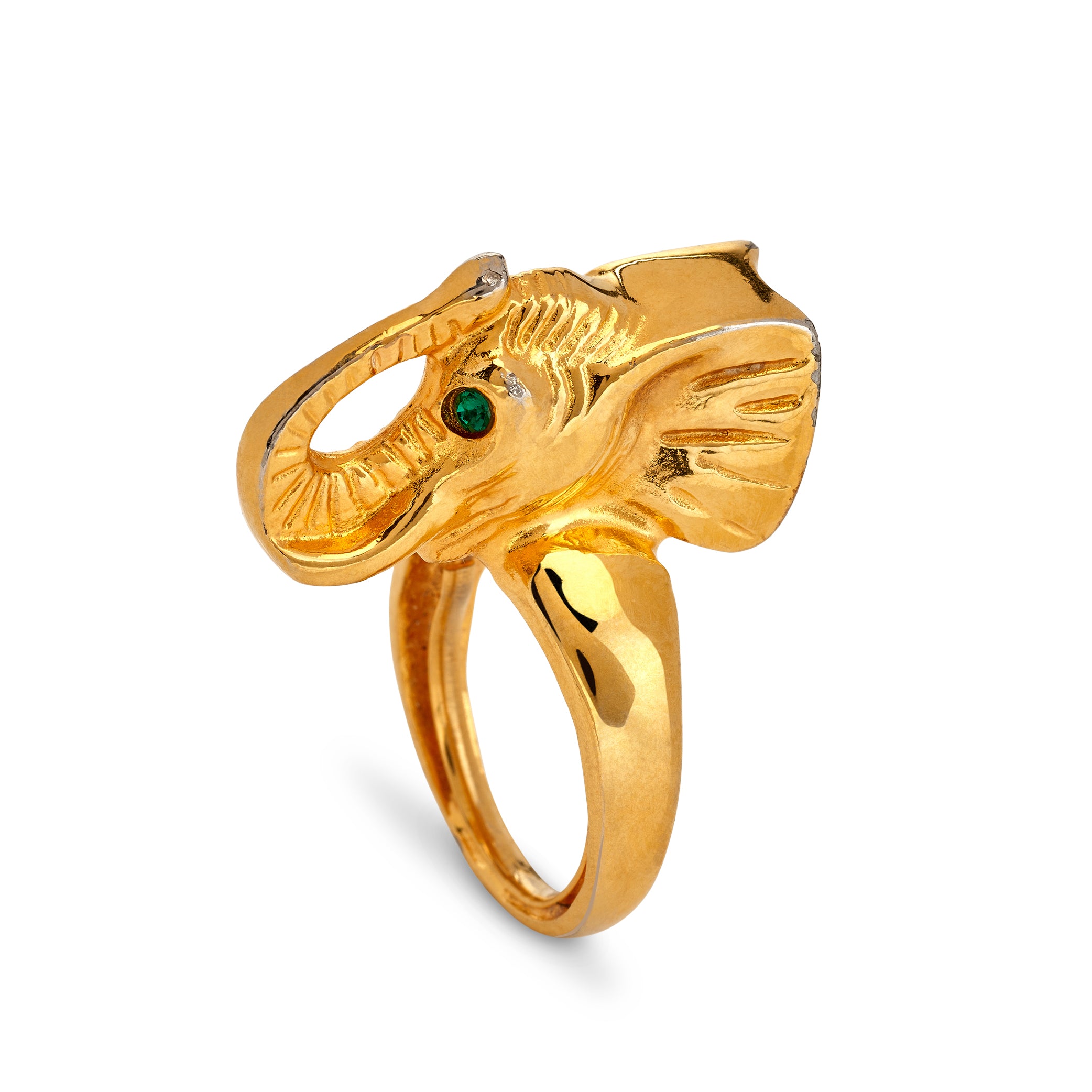 Vintage Elephant Head Ring