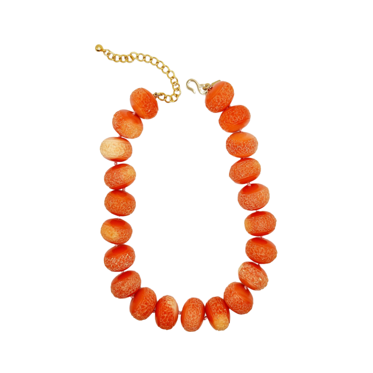 ★関税込★VINTAGE HOLLYWOOD★Summertime Beads Necklace★ Vintage Coral Bead Necklace