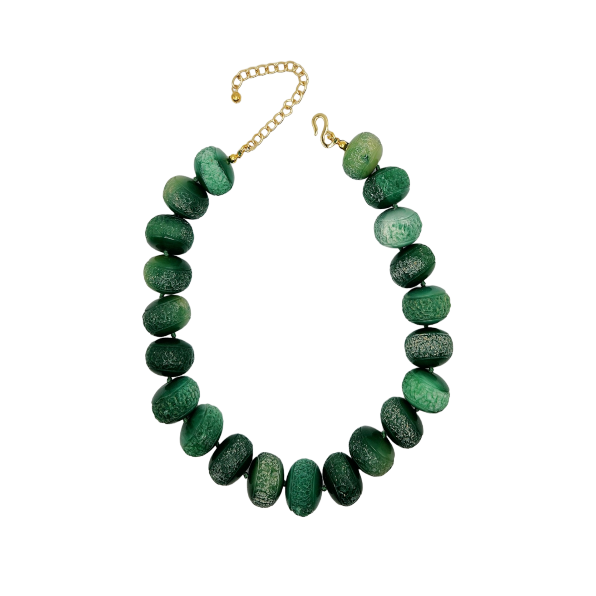 Vintage Jade Bead Necklace