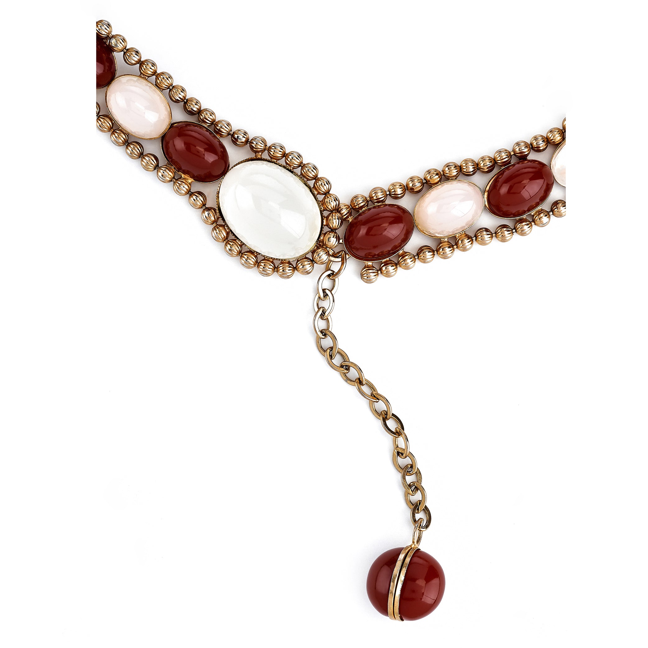 Vintage Gold Bead Adjustable Belt