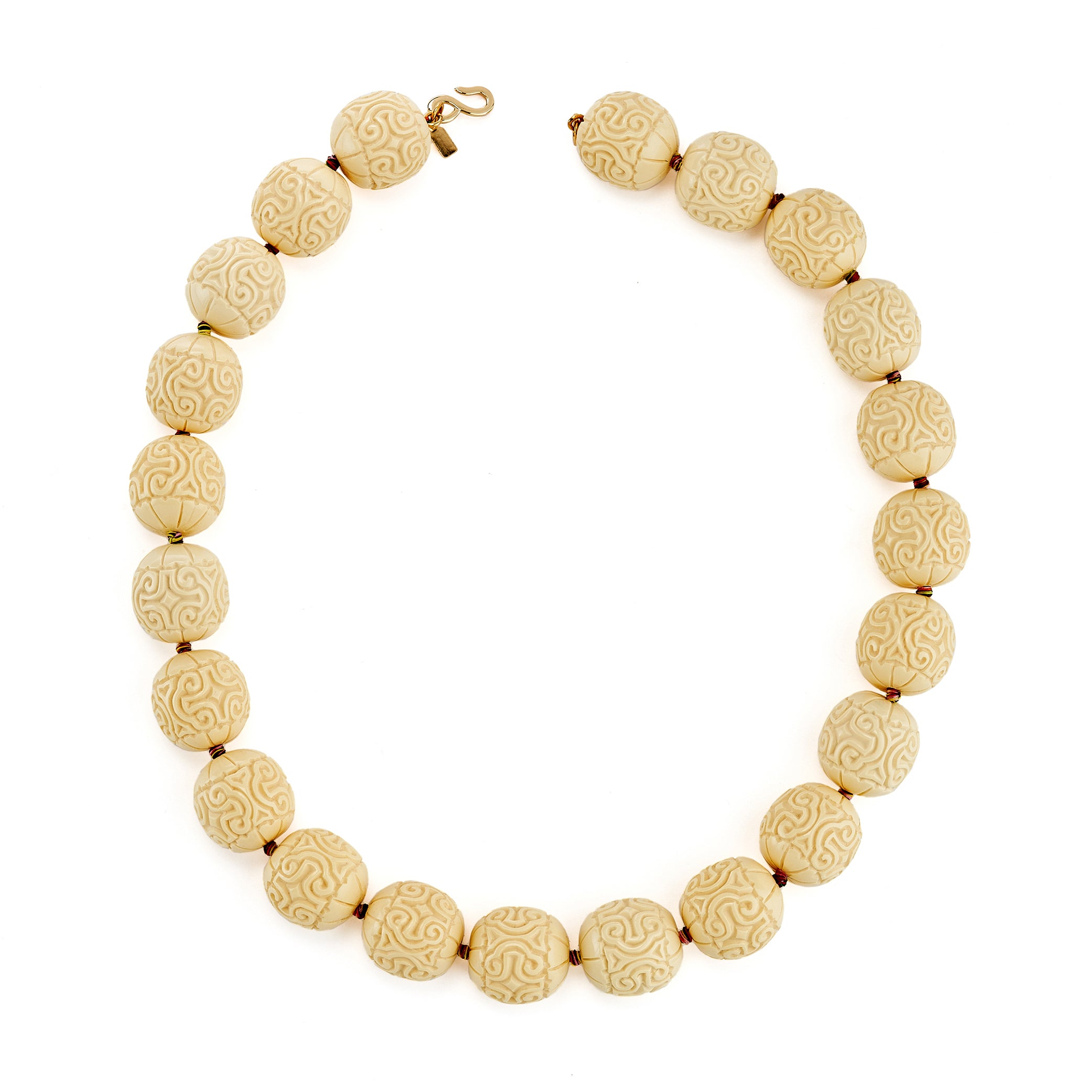 Vintage Ivory Bead Necklace