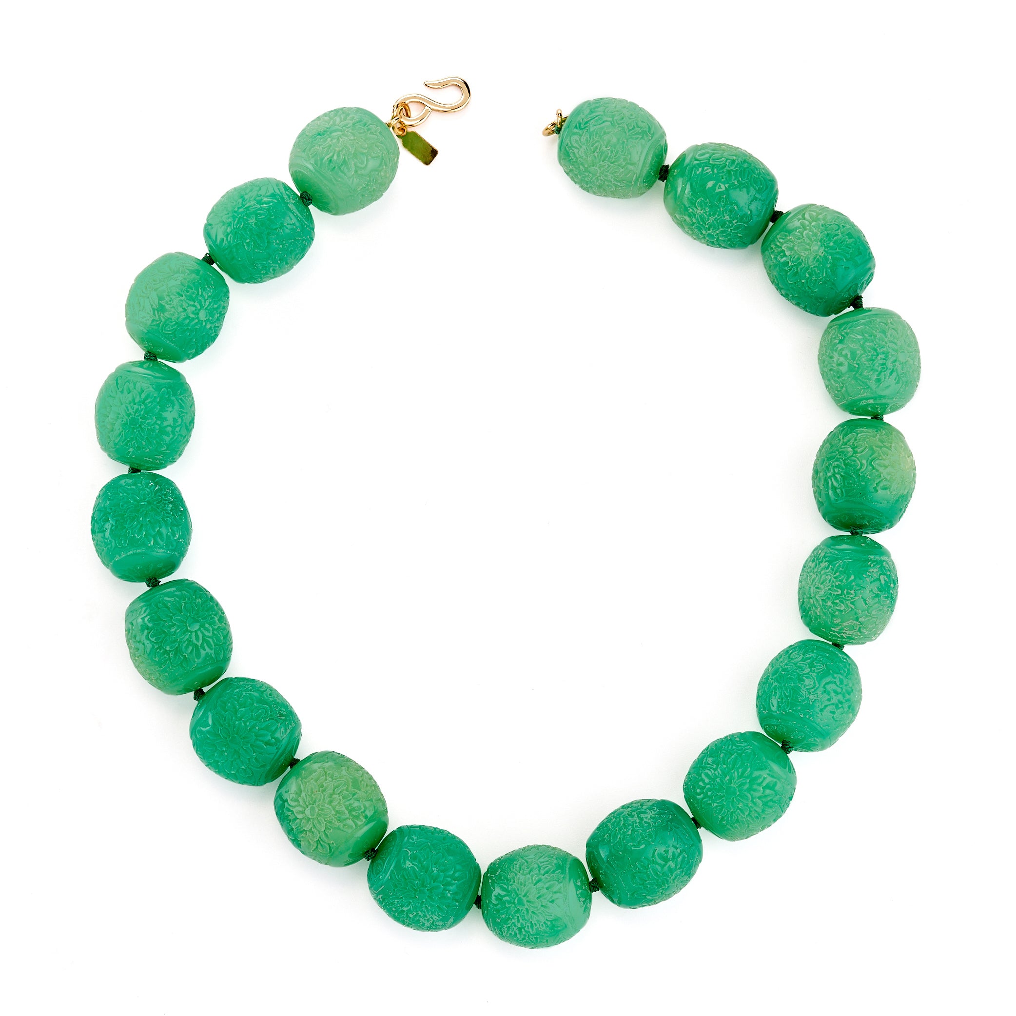 Vintage Jade Bead Necklace
