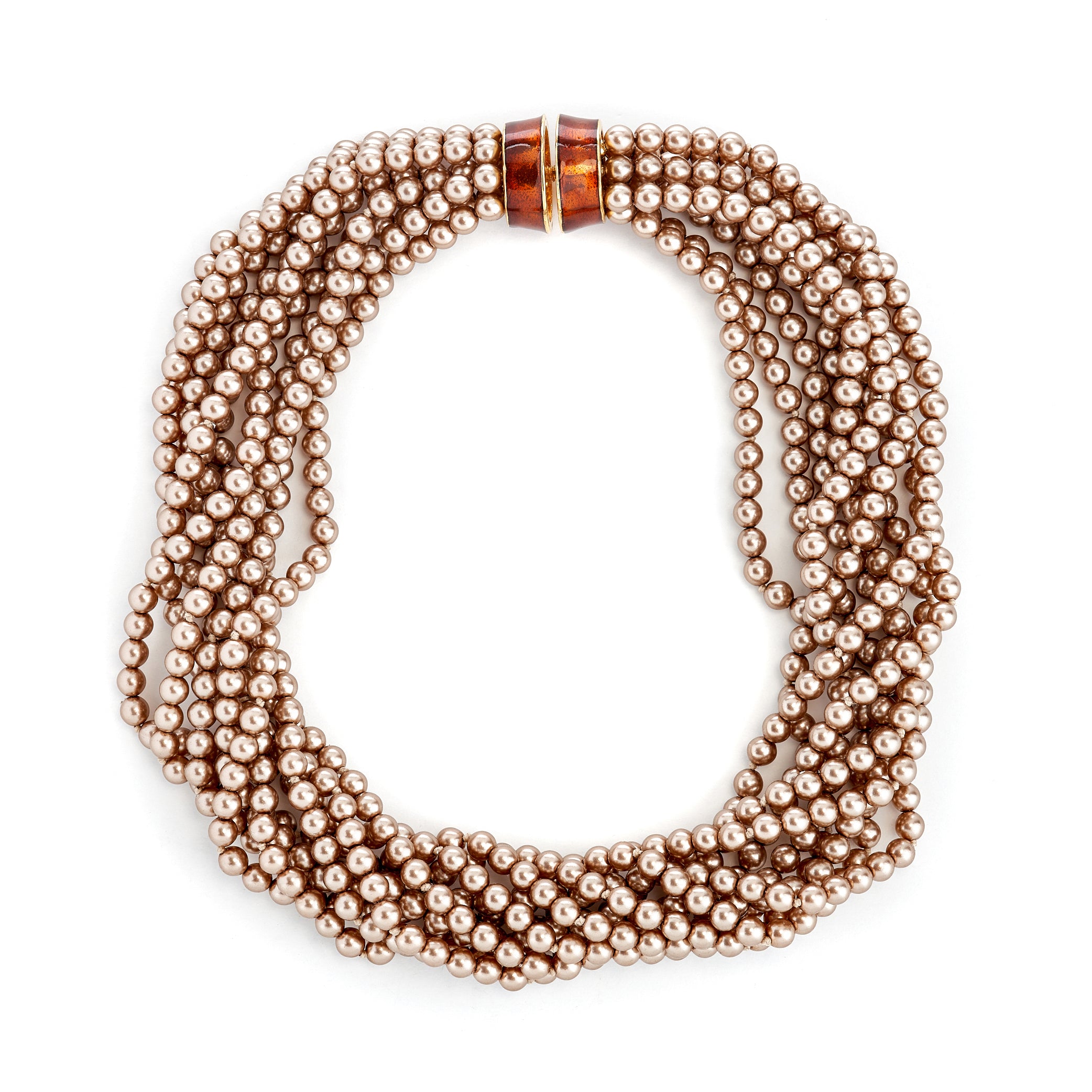 Vintage Brown Pearl Necklace