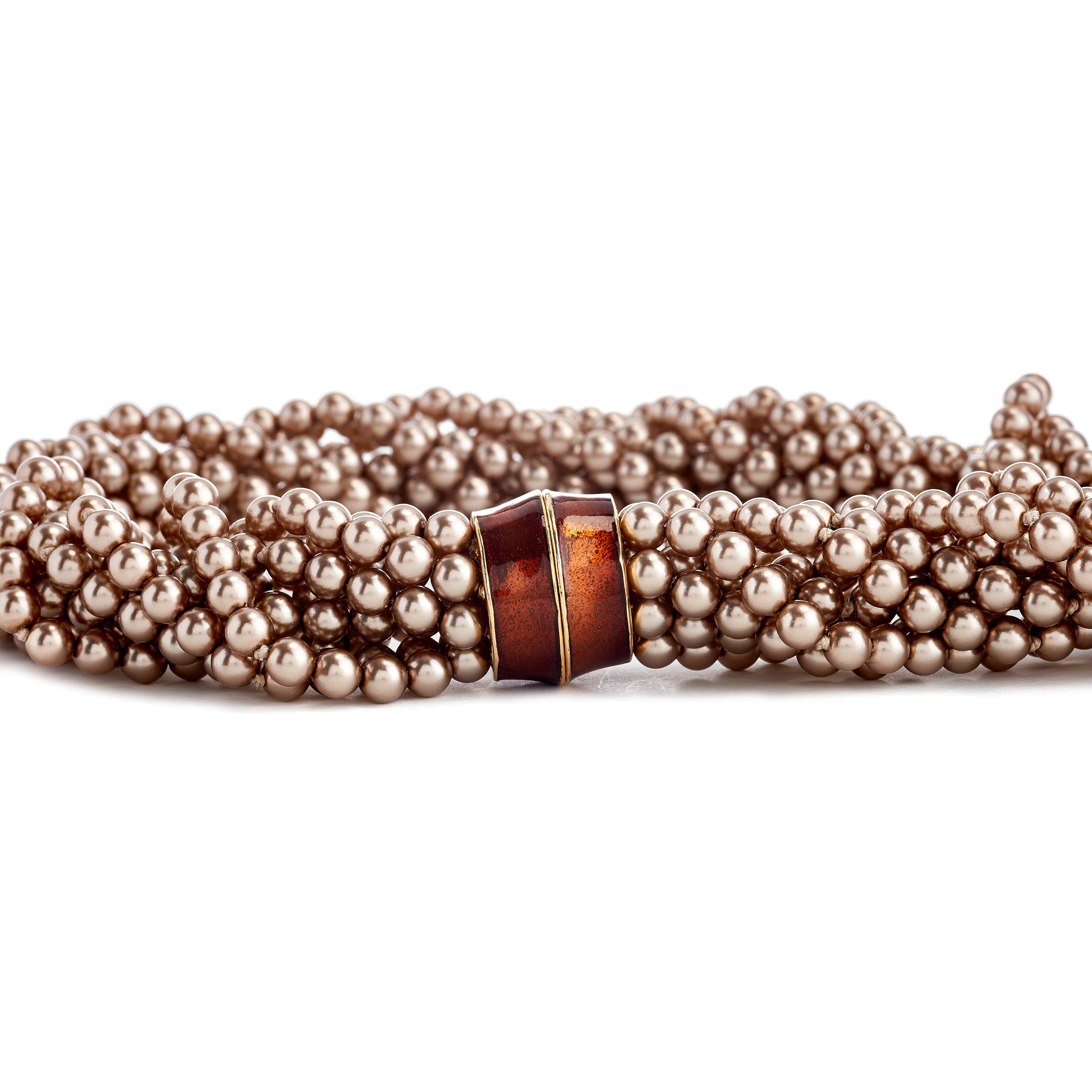 Vintage Brown Pearl Necklace