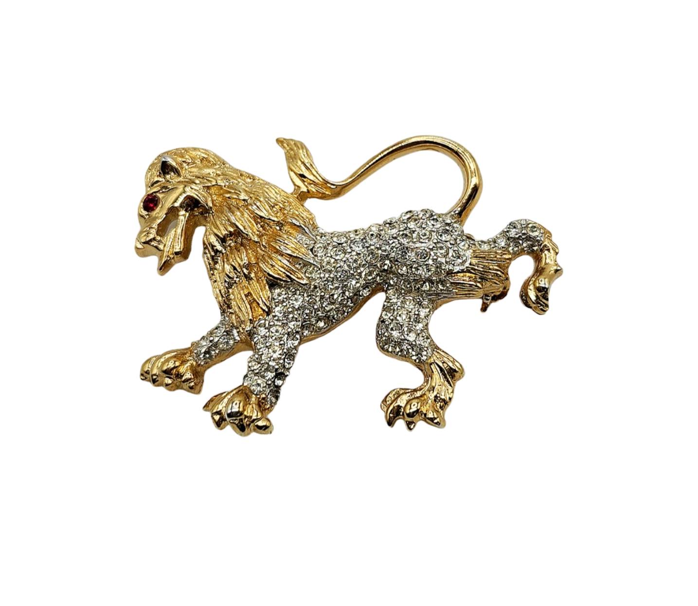 Vintage Gold Lion Pin