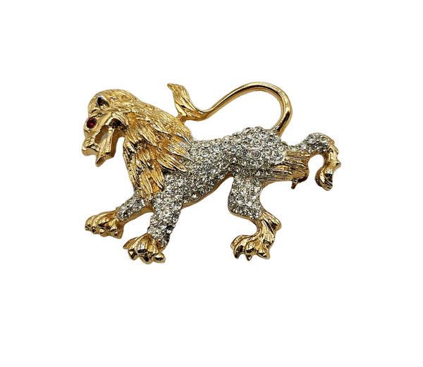 Vintage Gold Lion Pin