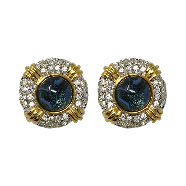 Two Tone Sapphire Crystal Earring