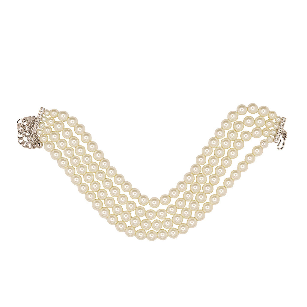 Four Row Pearl Choker