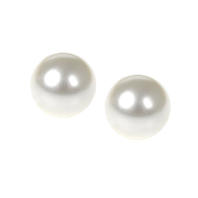 Frameless Pearl Clip Earrings