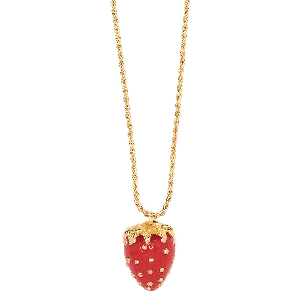 Red Strawberry Necklace