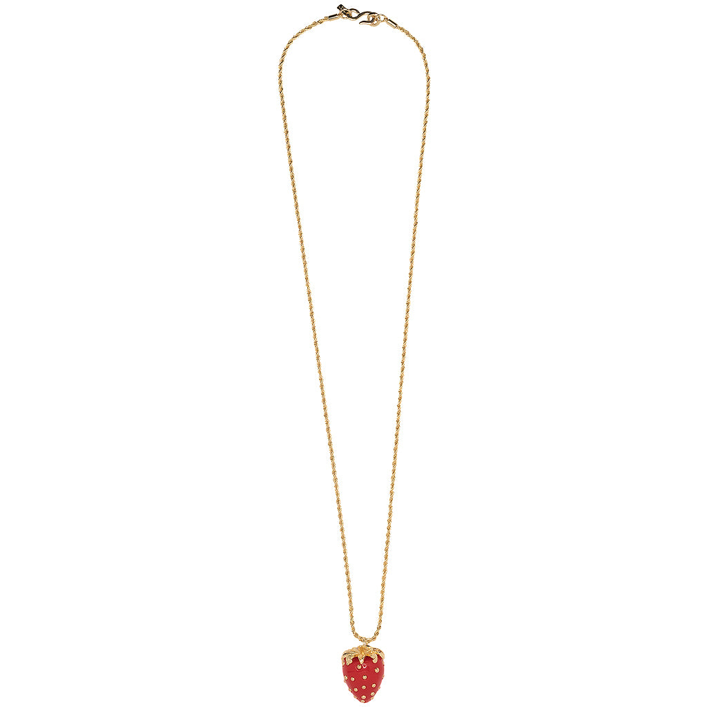 Red Strawberry Necklace