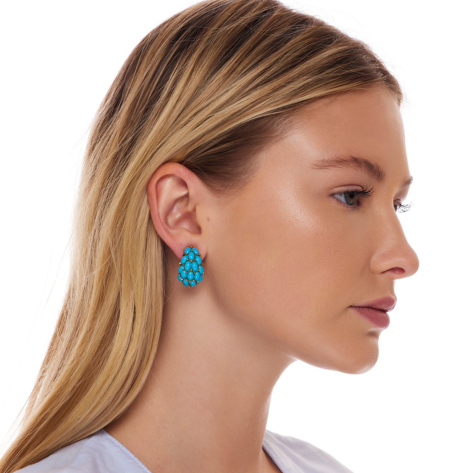 Turquoise Thumbnail Clip-On Earring