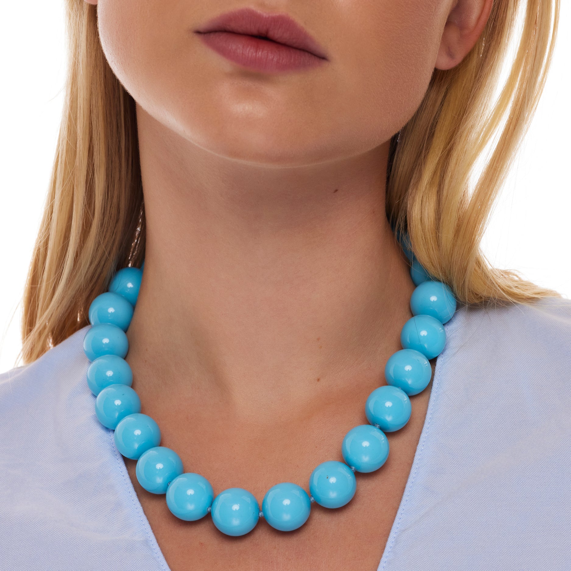 Turquoise Bead Necklace