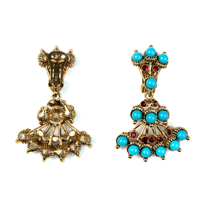 Aaina - Antique Gold Earrings | Gulaal Ethnic Indian Designer Jewels | Buy  Earrings Online | Pan India and Global Delivery – Gulaal Jewels