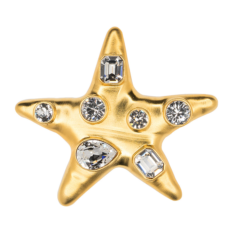 Jackie Onassis Crystal Star Pin