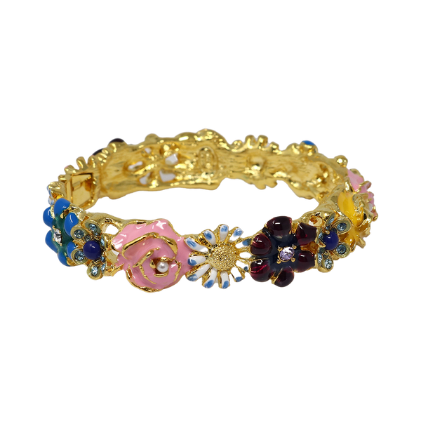 Multicolored Flower Bracelet