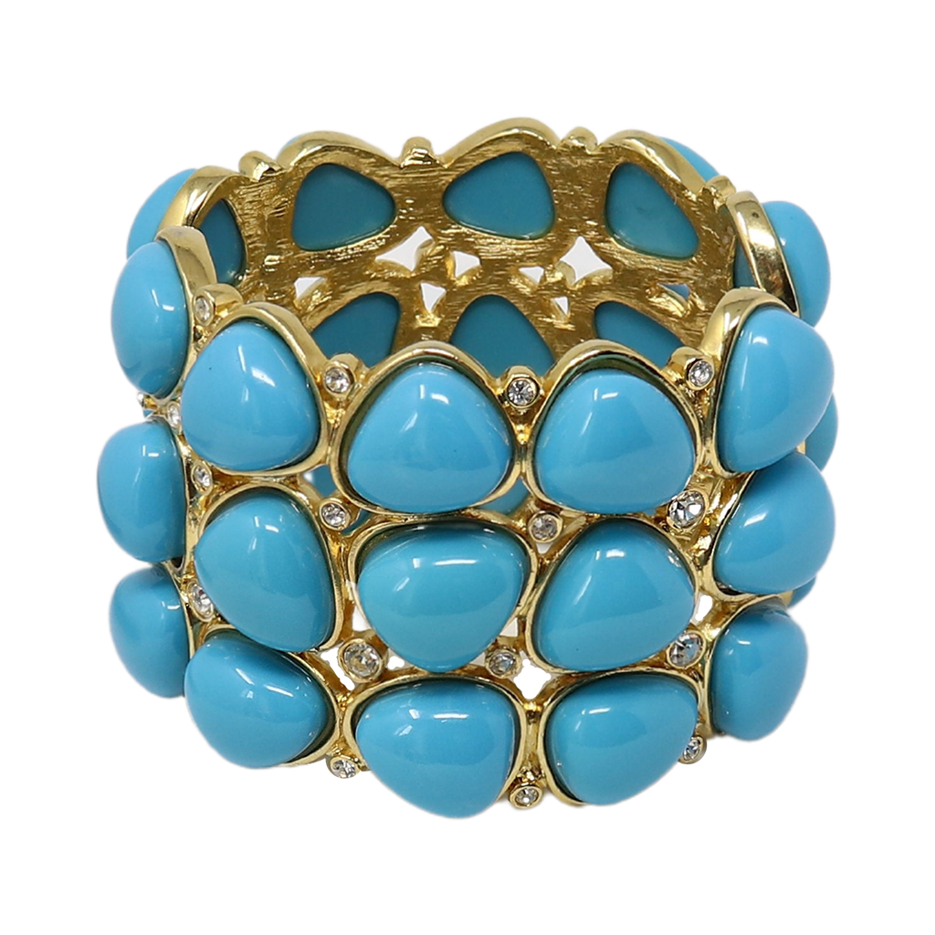 3 Row Turquoise Rounded Bracelet