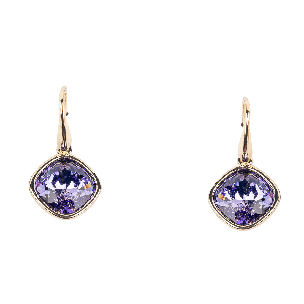 Tanzanite Square Earring