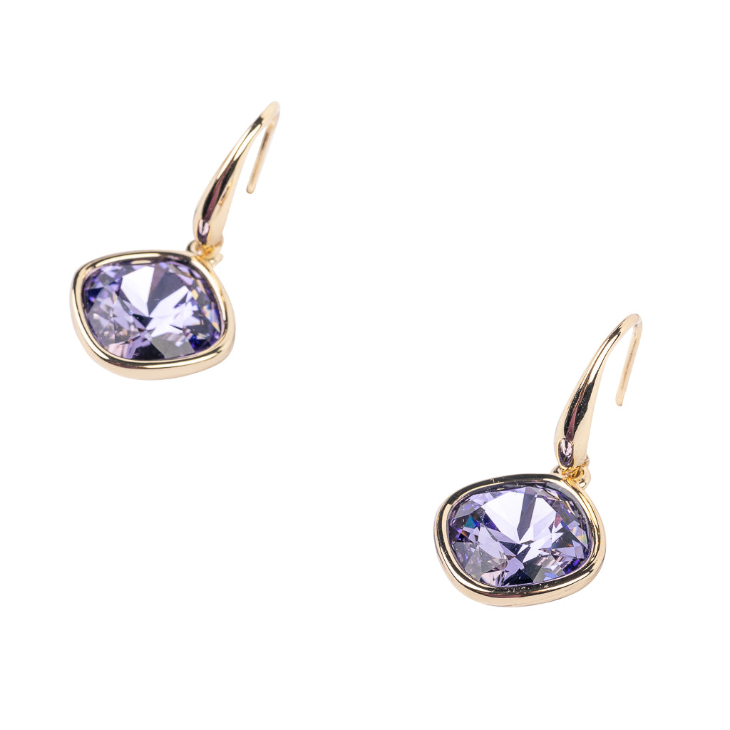 Tanzanite Square Earring