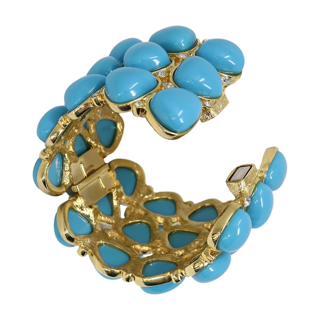 3 Row Turquoise Rounded Bracelet